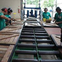 Deck Tiles being manufactured in Belim