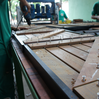 Deck Tiles being manufactured in Belim